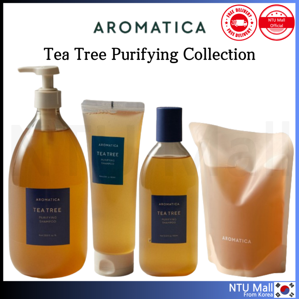 [AROMATICA ]Tea Tree Purifying Shampoo ( 180ml / 400ml / 1000ml ...
