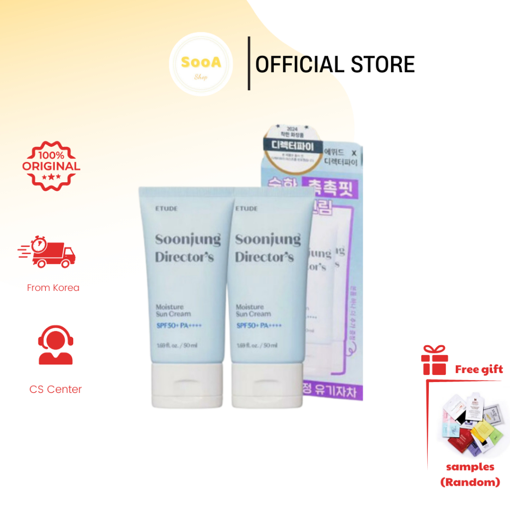 ETUDE Sun cream Soon Jung X Director's Moisture Sun cream 1+1 Special ...