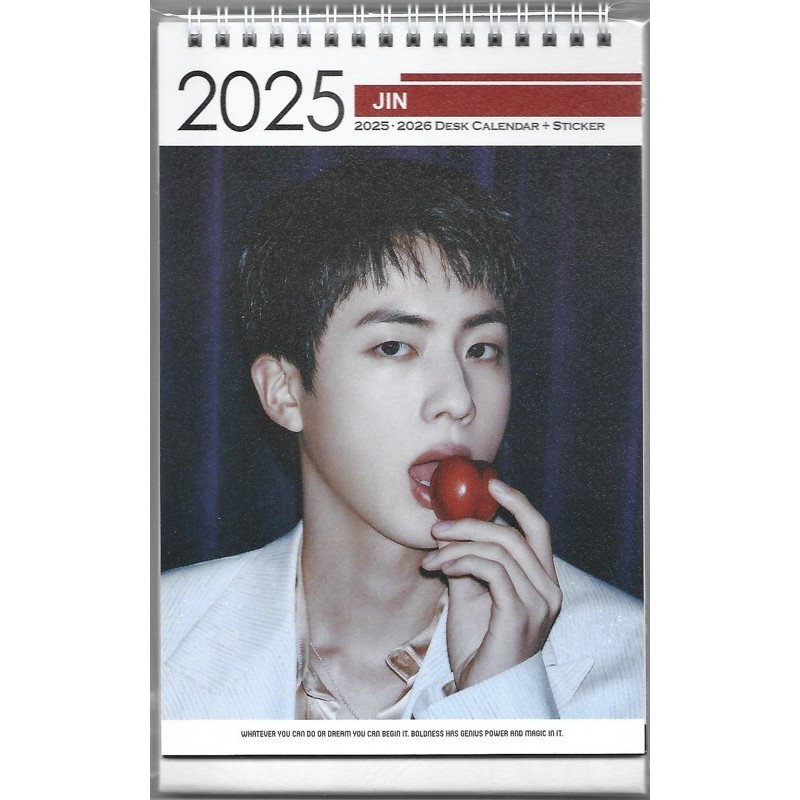 BTS Jin Photo Calendar 2025 & 2026 KPOP 2024.081 Shopee Malaysia