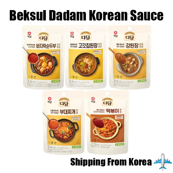 [CJ Cheiljedang] Beksul Dadam Korean Sauce 130g｜ Clam Soft Tofu Stew ...