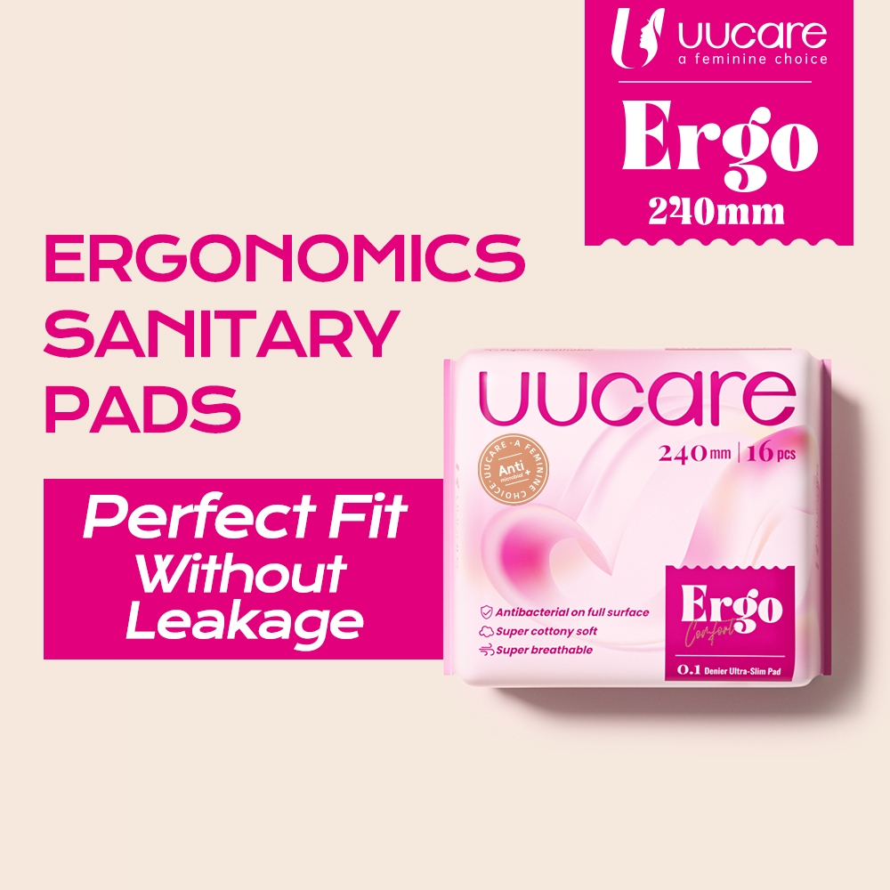 UUcare Ergo Sanitary Pads Anti leakage Ultra Slim 0.1cm Super Absorbent Soft Comfort Antibacterial Sanitary Napkin Wing Shopee Malaysia