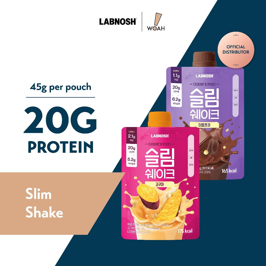 Labnosh Slim Shake Meal Replacement Protein Powder (Pack of 5) | Shopee ...