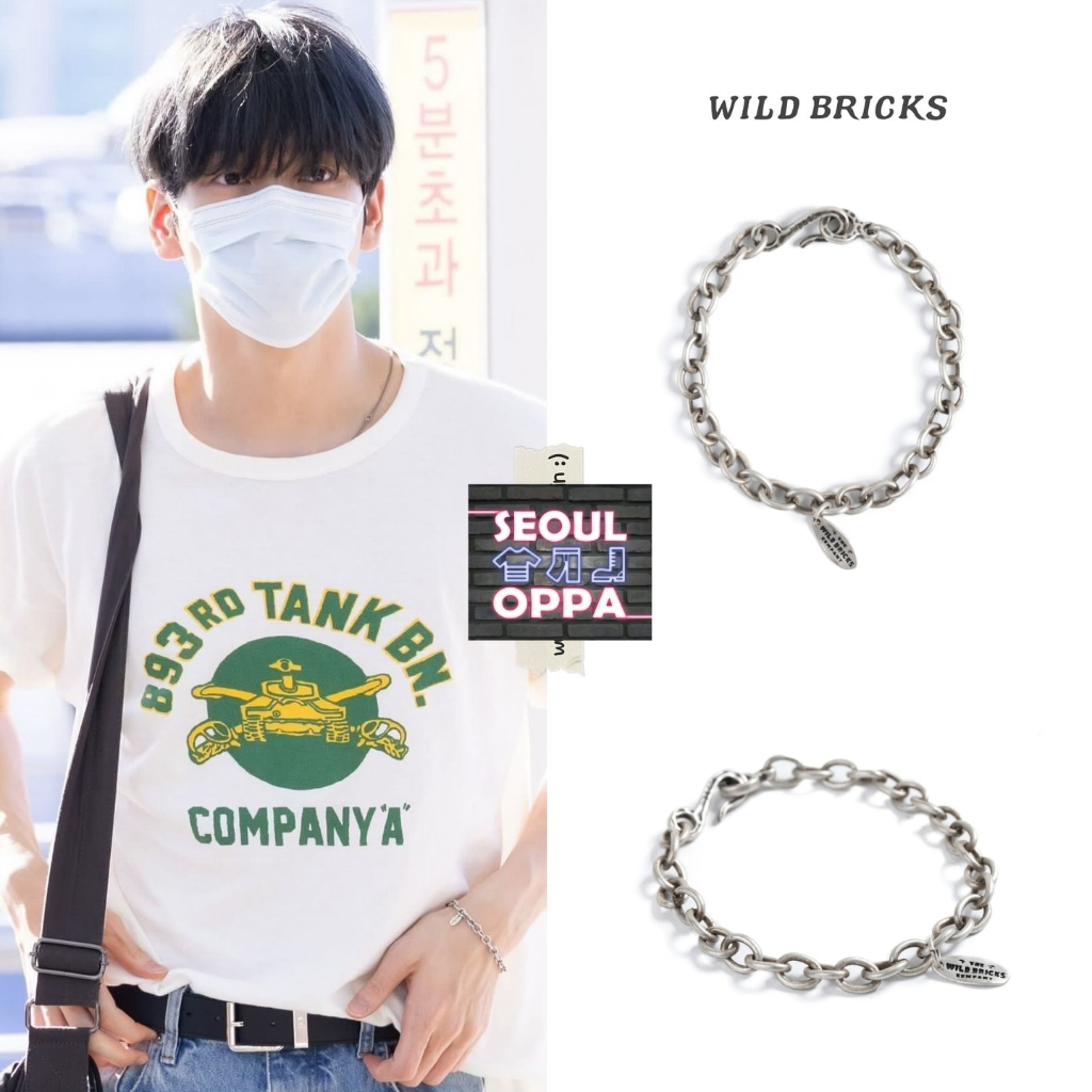 KOREA [WILD BRICKS] BD LINK CHAIN BRACELET / TXT Choi Soobin pick 100% ...