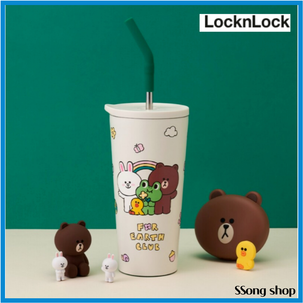 LocknLock Daily Line Friends Straw Tumbler 550ml | Shopee Malaysia