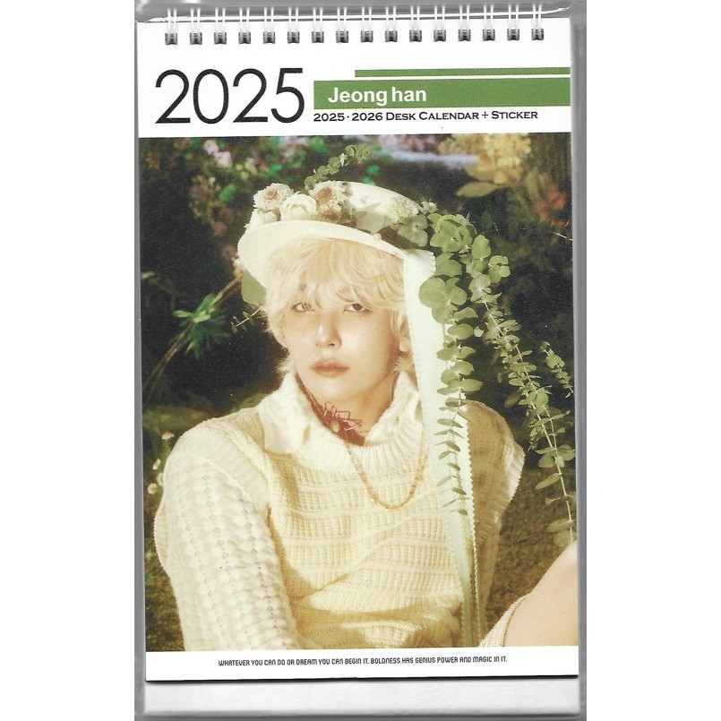 Seventeen Jeong Han Photo Calendar 2025 & 2026 KPOP 2024.08 Shopee