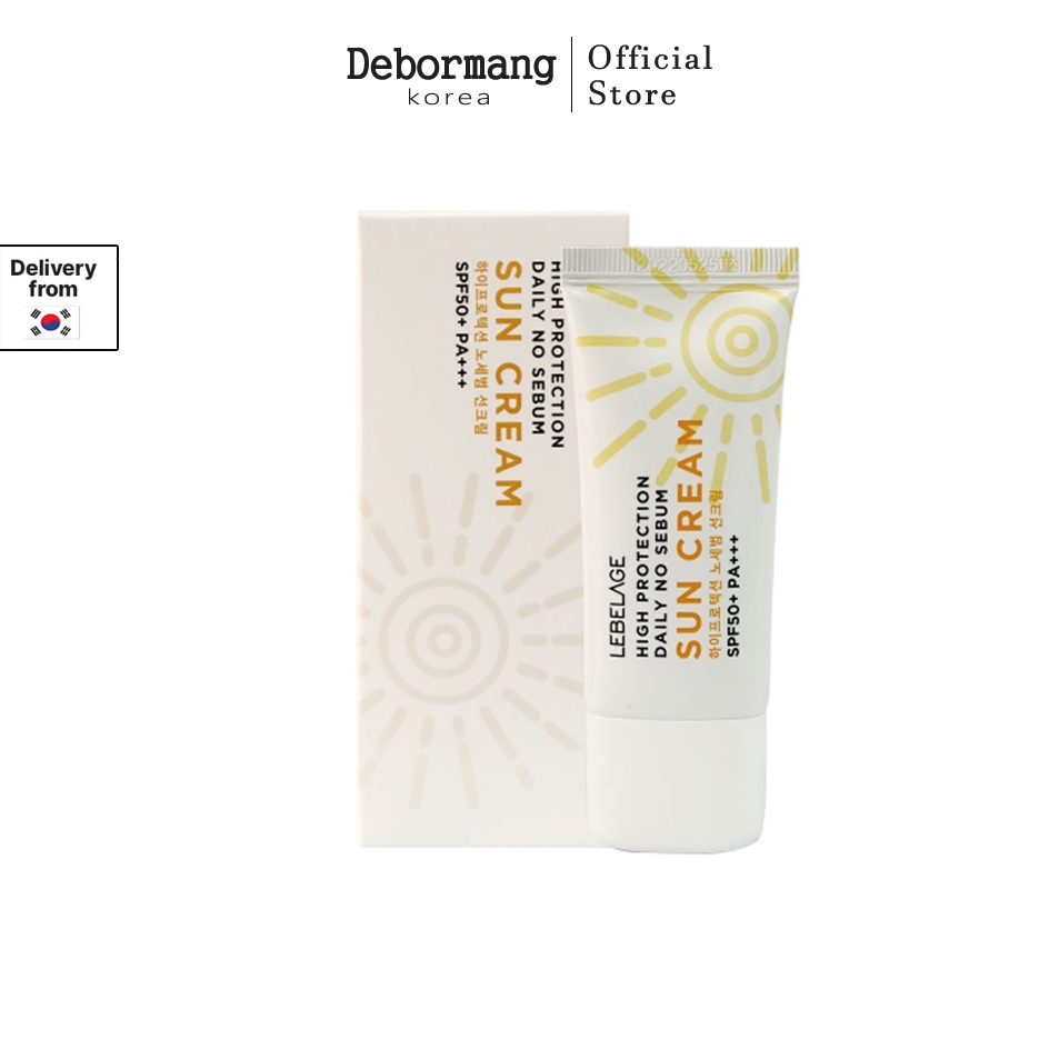 LEBELAGE HIGH PROTECTION DAILY NO SEBUM SUN CREAM 30ml SPF50+PA ...