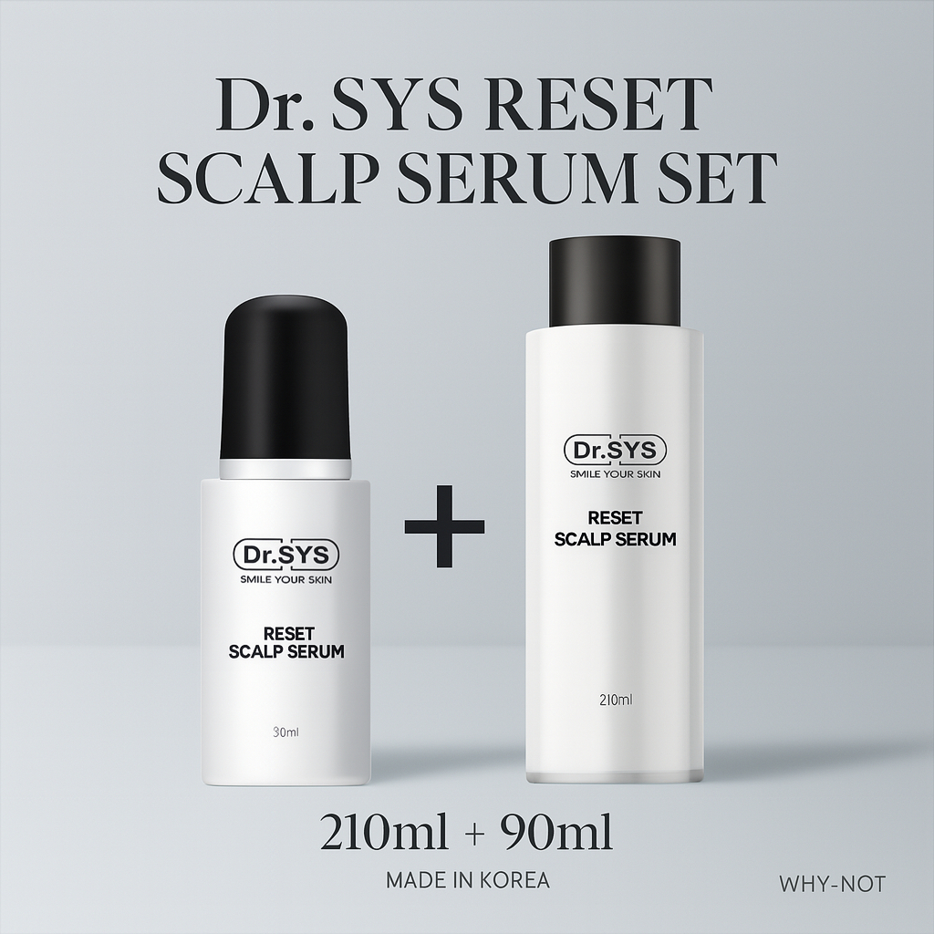 Dr.SYS RESET SCALP SERUM SET 210ml + 90ml, Cooling Menthol