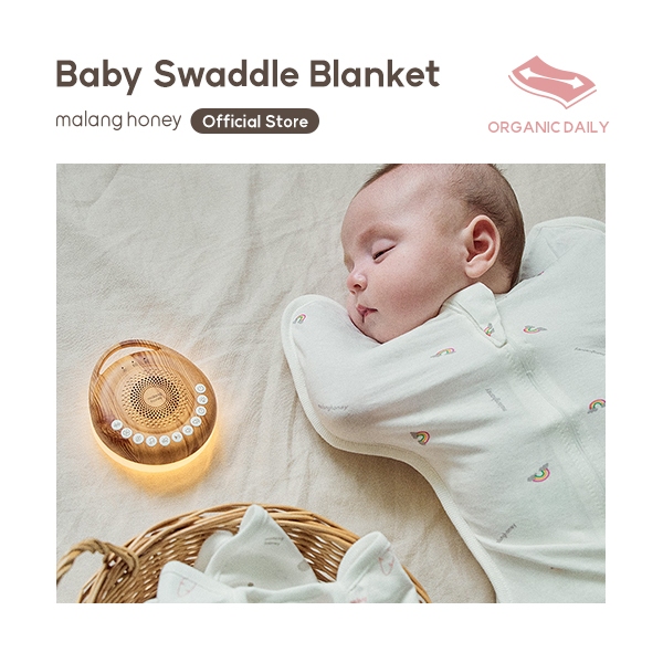 Malang Honey] Korean Organic Newborn Swaddle Blanket Sleep Sack
