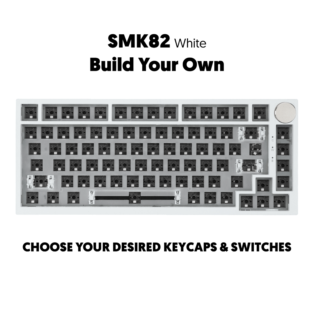 [BYO] Steed SMK82 WHITE Custom Mechanical Keyboard TRI-Mode Hot ...