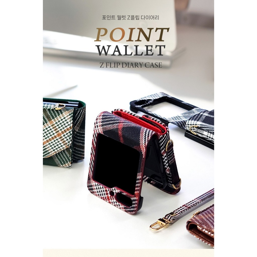 Z Flip5. POINT WALLET – Embroidered Korean-Style Mini Wallet Bag ...