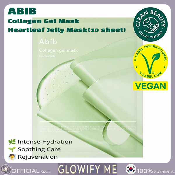 [ABIB] Collagen Gel Mask Heartleaf Jelly Mask(10 sheet) | Shopee Malaysia