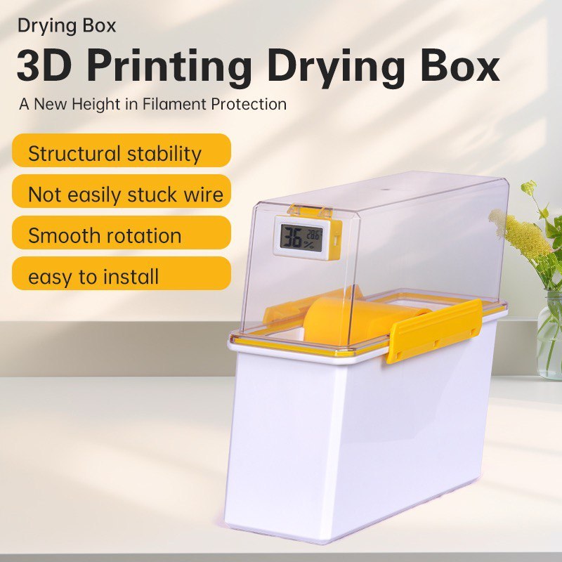 Upgraded Filament Dry Box with Rubber Seal (Included Humidity Meter ...