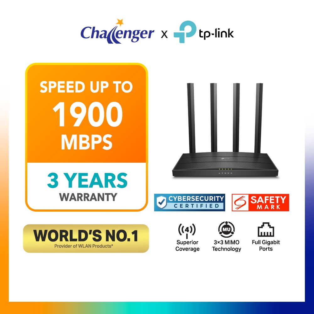 TP-LINK Archer C80 AC1900 Dual Band Wifi Router | Shopee Malaysia