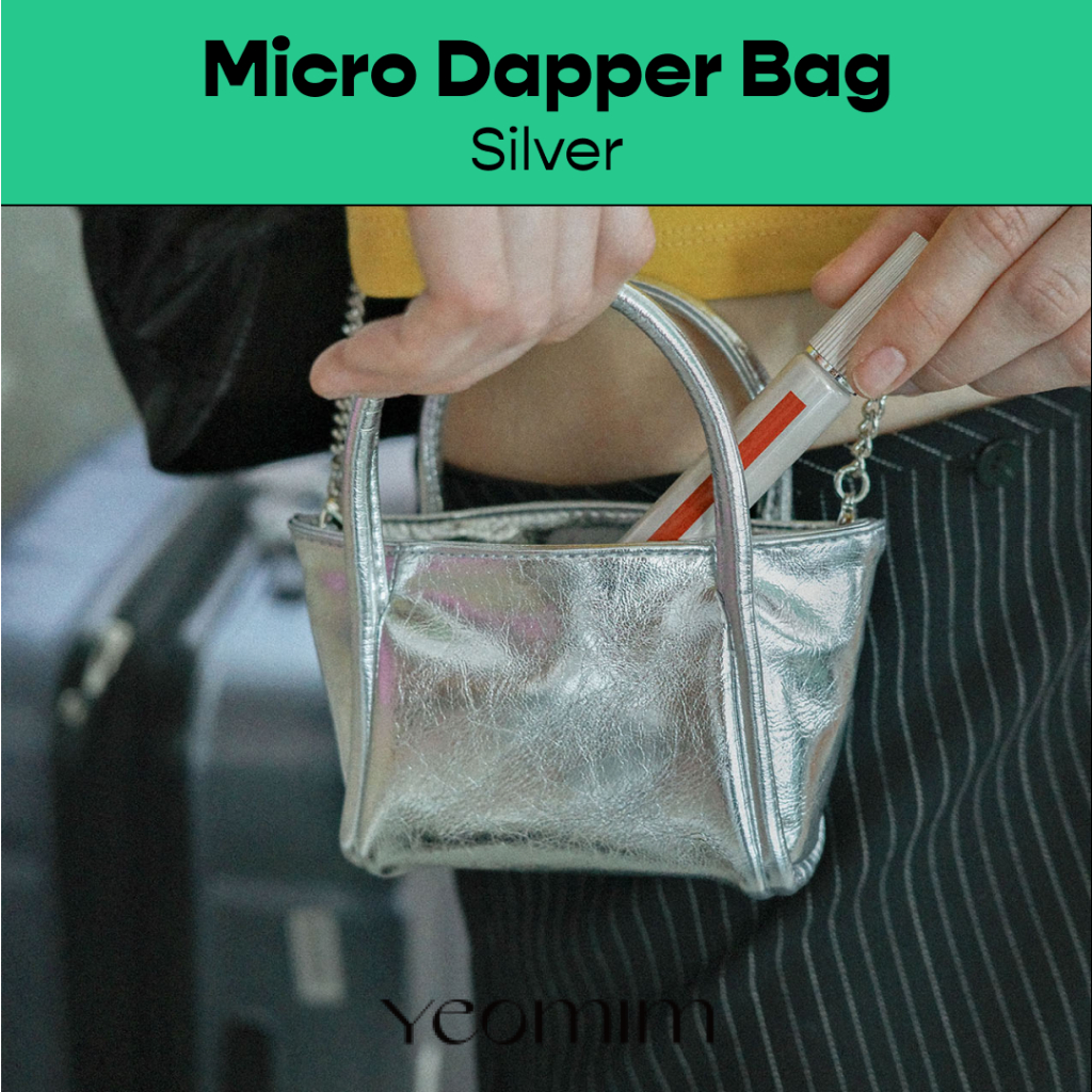 【YEOMIM】24SS micro dapper bag (silver) YEOMIM Micro Dapper Bag SILVER Korean Designer Mini Bag