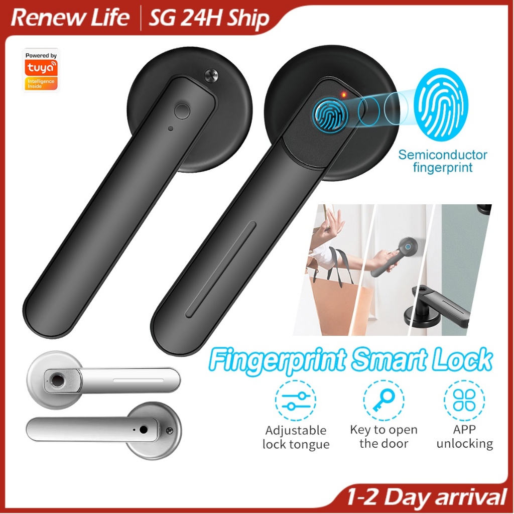 【renew Life】smart Digital Fingerprint Lock, Tuya App Smart Biometric 