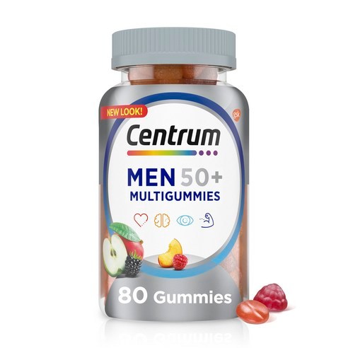 Made in USA - Centrum Men 50+ Multivitamin Gummies, 80 Gummies, 1-Pack ...
