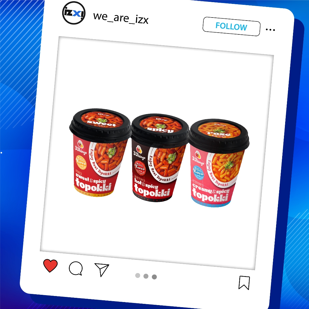 [Three Thing] Korean Famous Cup Toppoki Teokbokki Tteokbokki 130g ...