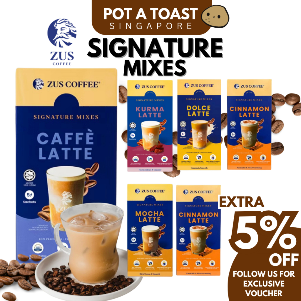 ZUS COFFEE Signature Mixes Coffee 5s HALAL Shopee Malaysia