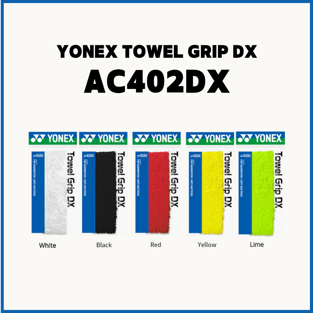 Yonex AC402DX Towel Grip – Serap Peluh, 100% Cotton, 5 Warna ...