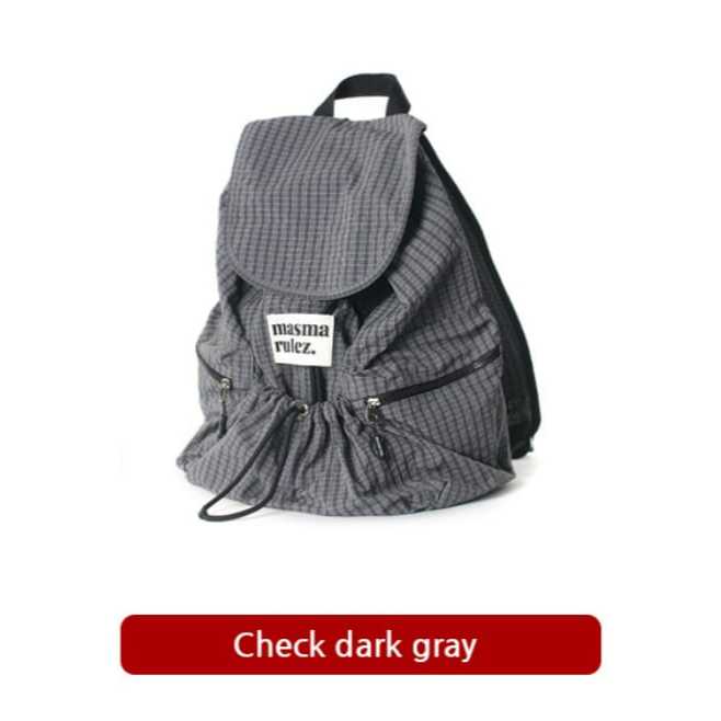 ★masmarulez★ Zipper string backpack Gray W1siZiIsIjI2OTc5L3Byb2R1Y3RzLz