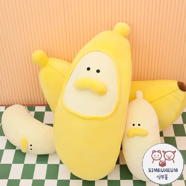 [Kim Baduck] Korea Emoticon Character Cute Banana Duck Kim Baduck Large ...