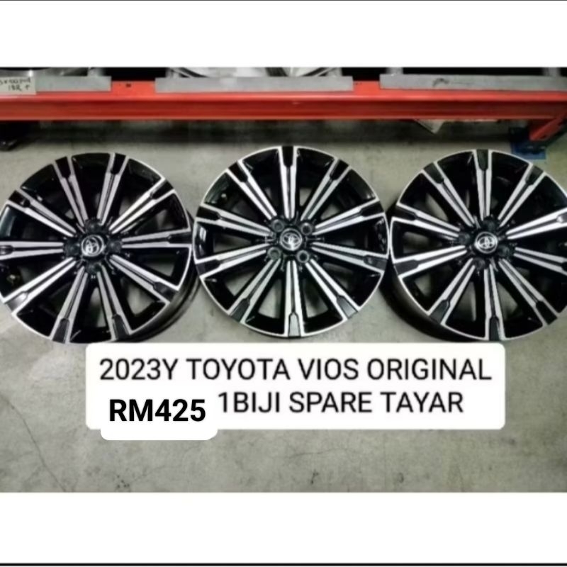 USED SPORT RIM 17 INCH ORIGINAL TOYOTA VIOS 2023Y MODEL RM425 1BIJI 4PC ...