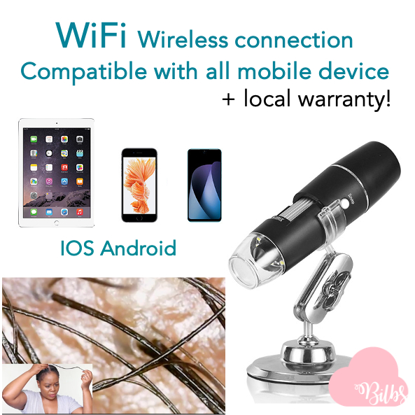 Wireless WiFi Microscope 1000X Magnification HD Magnifier supports ...