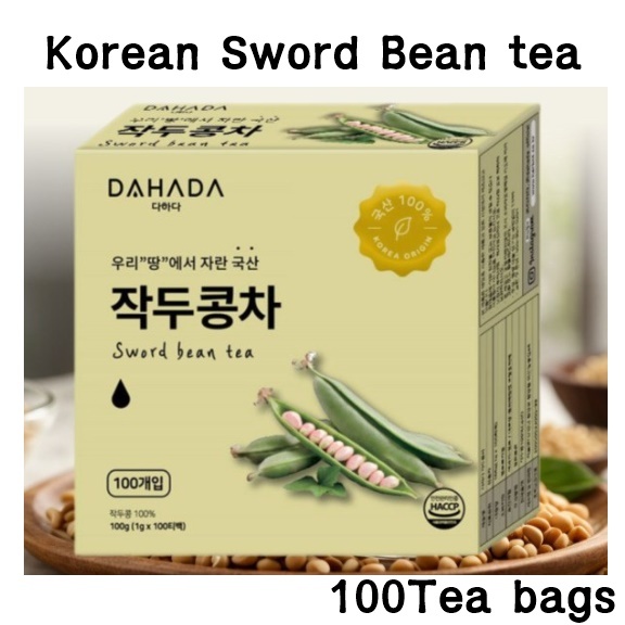 Korean Sword Bean Tea – 100% Domestic, 100 Tea Bags (1g each) – a ...