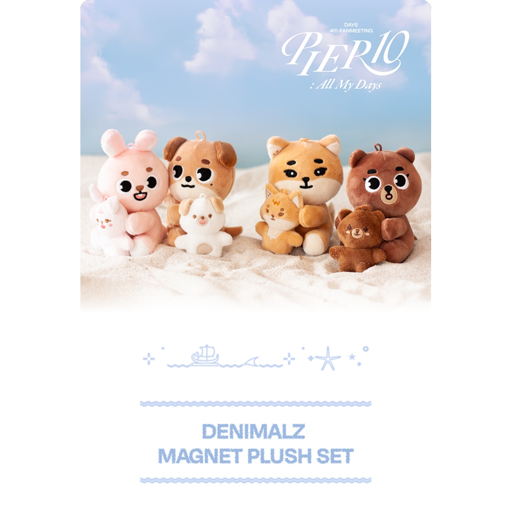 DAY6 - Denimalz Magnet Plush Set - Pier 10 : All My Days | Shopee