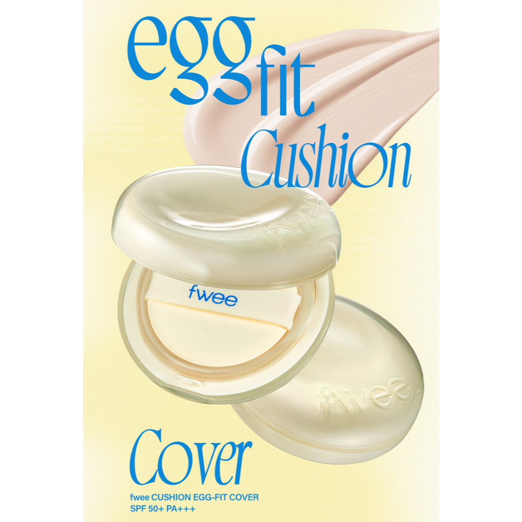 fwee CUSHION EGG-FIT COVER 5 colors SPF50+ PA+++ | Shopee Malaysia