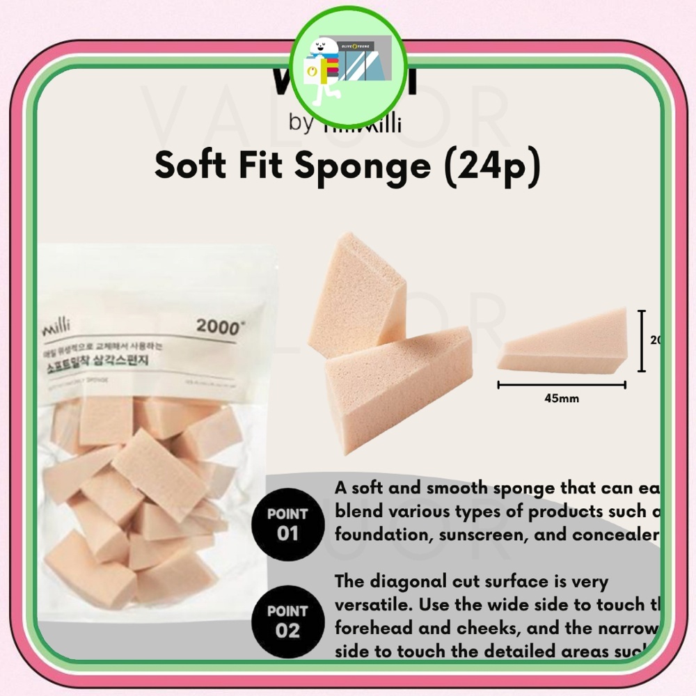 OliveYoung Fillimilli Puffs Milli Soft Sponge (24p) | Shopee Malaysia