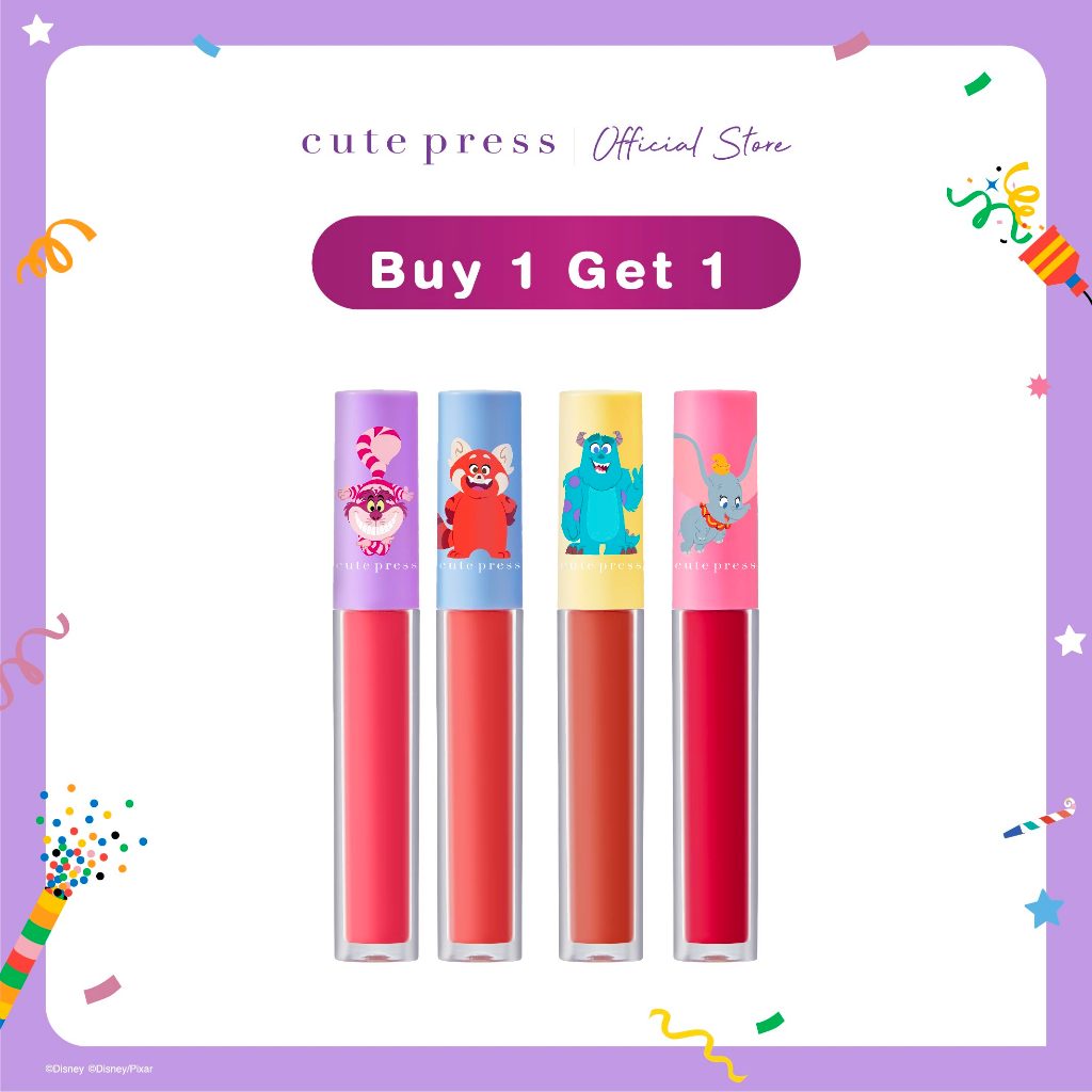 [Buy 1 Get1]Cute Press Let's Celebrate Hya Fixing Tint [Moisturized ...