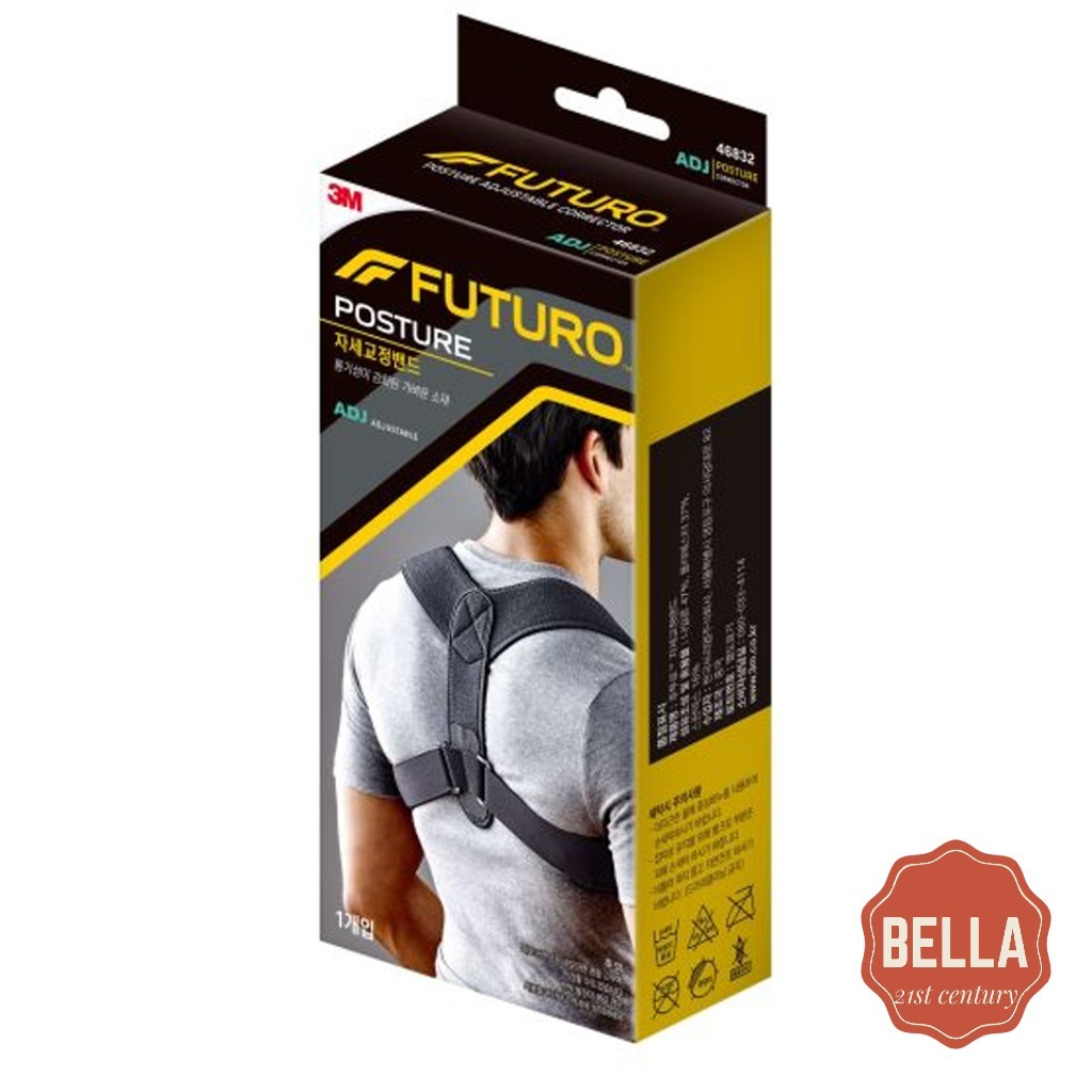 3M Futuro Posture Corrector Adjustable Shoulder And Back Support Black ...