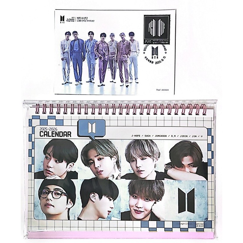 BTS Stamp Maximum Card [10ea] [BTS 10th Anniversary]+BTS Photo Calendar