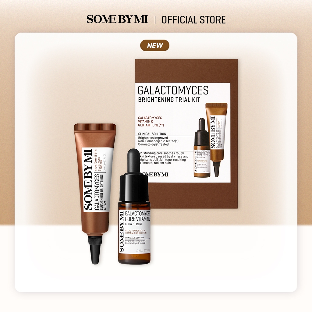 SOME BY MI] Glutathione Brightening Trial Kit (Serum 10ml + Cream 10ml)  Galactomyces