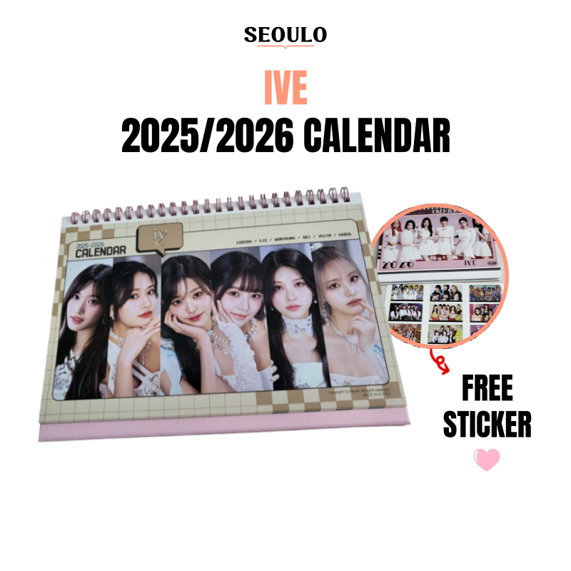 [IVE]Photo Calendar 2025 and 2026, kpop, idol goods Shopee Malaysia