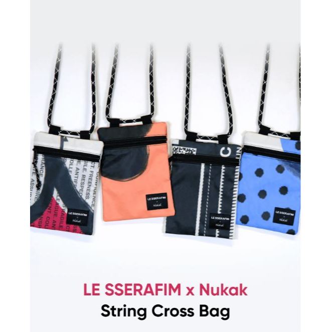 LE SSERAFIM x Nukak] String Cross Bag Upcycling Merch. | Shopee