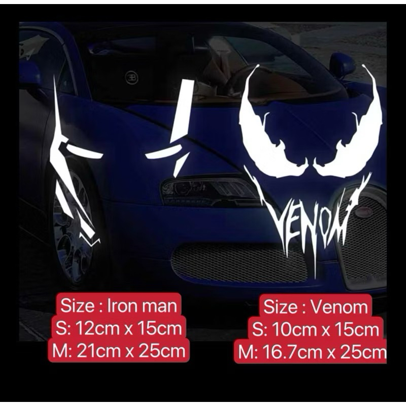 (Ready Stock) S1491# Iron man Venom Car Decal Sticker | Shopee Malaysia