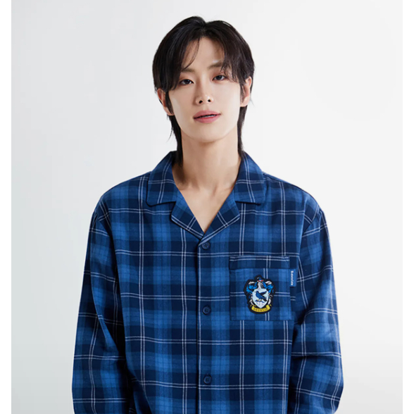 [SPAO X Harry Potter] Hogwarts House Flannel Pajamas (NAVY) | Shopee ...