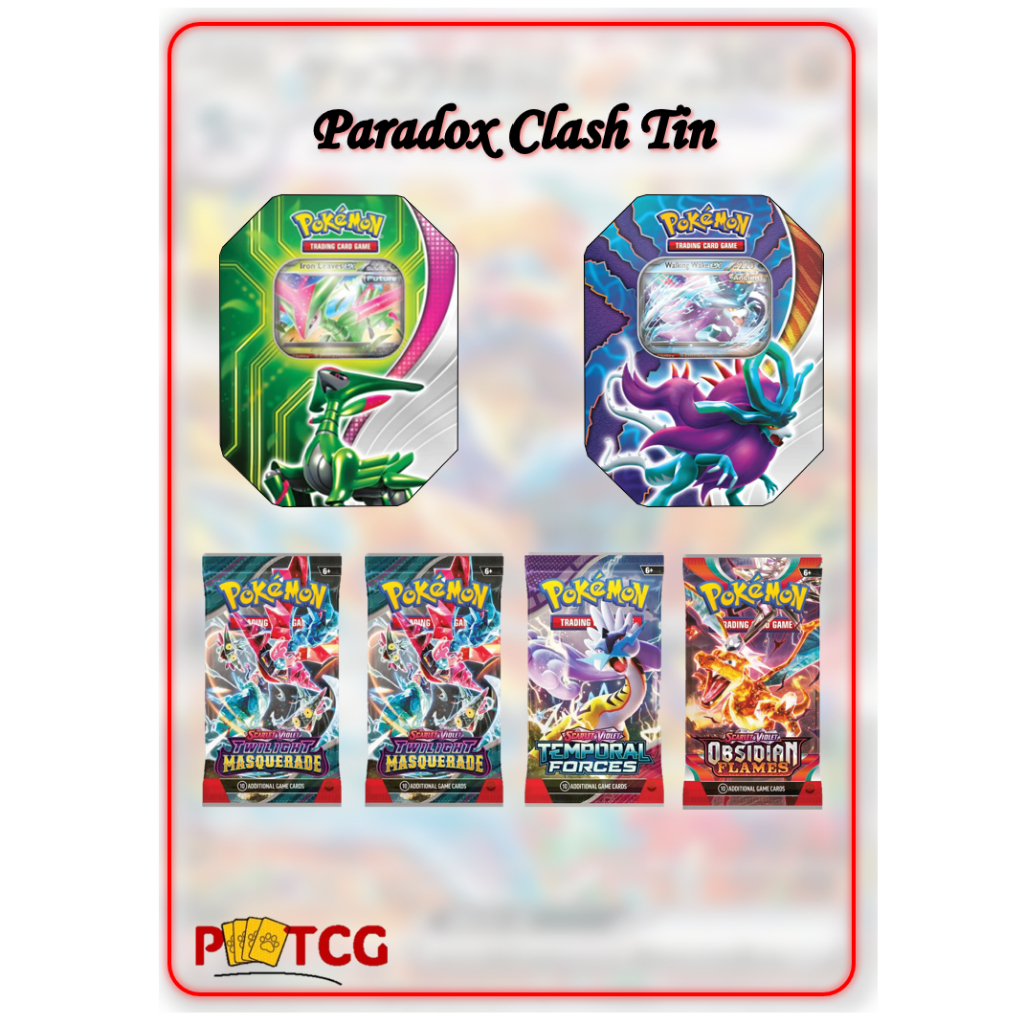 Pokemon Trading Card Game Paradox Clash Tin Walking Wake EX Iron 