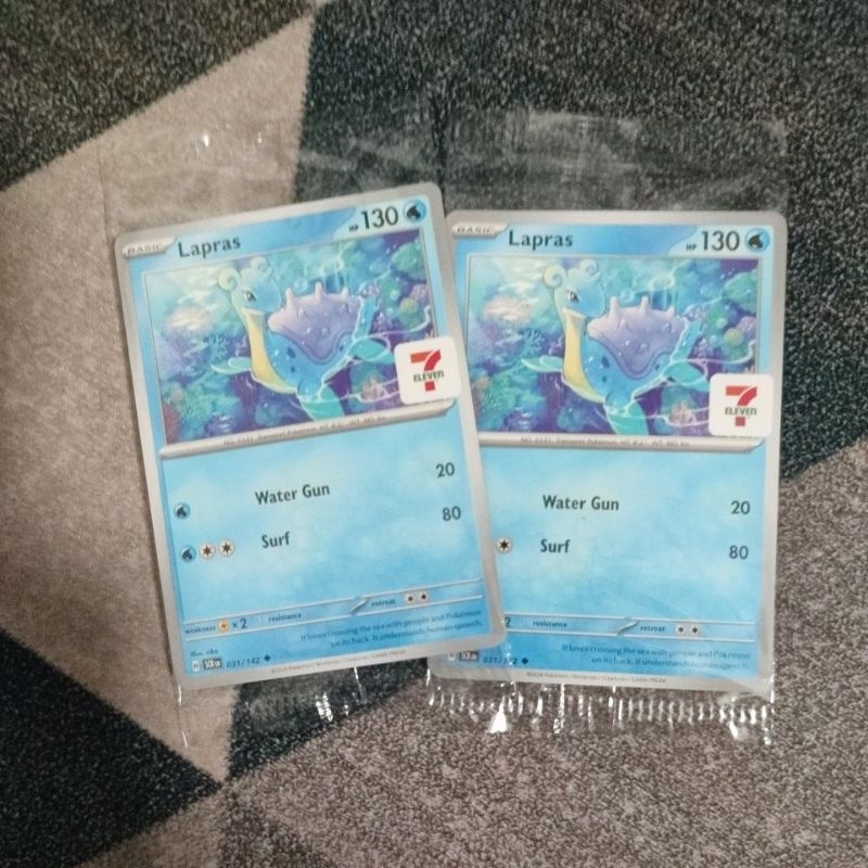 Pokemon TCG: Lapras 031/142 Stellar Crown - 7-Eleven Asia Exclusive Promo  Card (Sealed) Asia Exclusive Pokemon Card