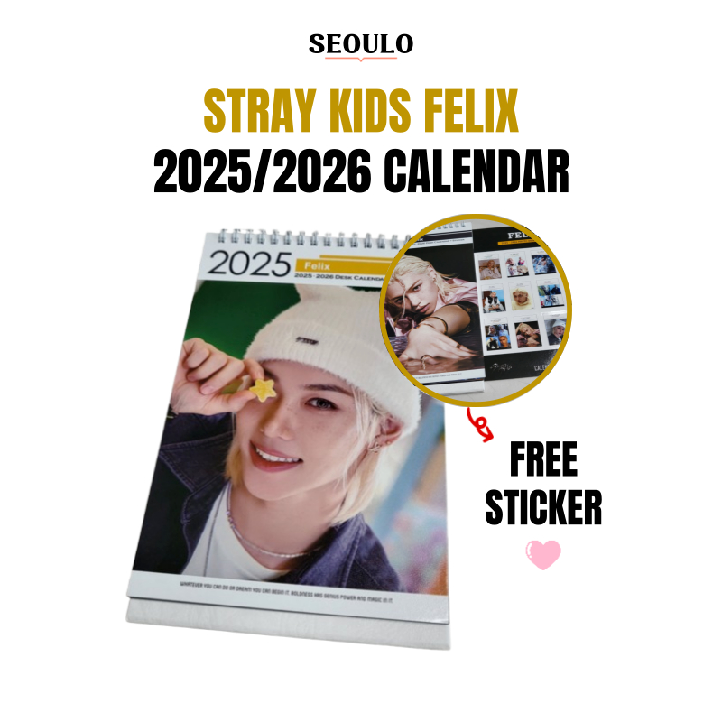 [STRAY KIDS]Felix Photo Calendar 2025 and 2026, kpop, idol goods