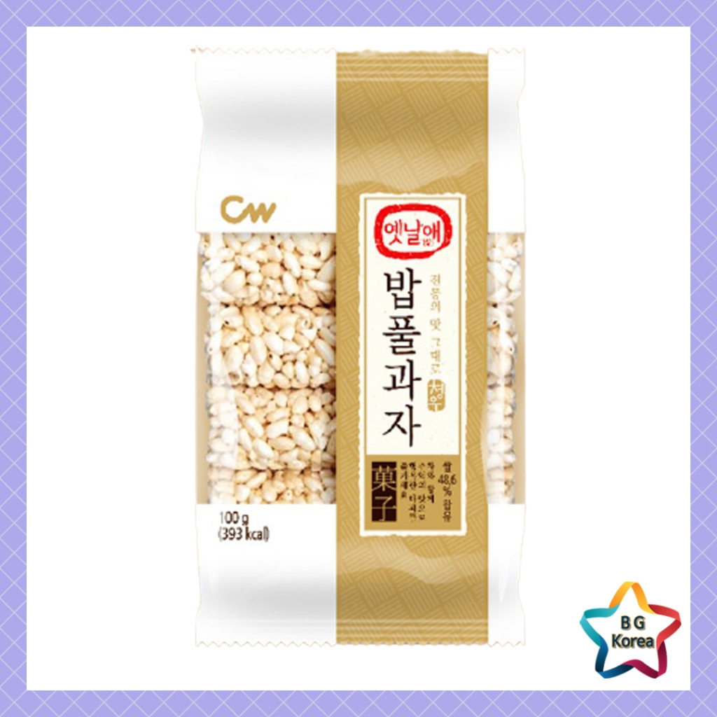 [Healthy Snack] CW Korean Traditional Rice Snack Coated Popped Rice 90g ...