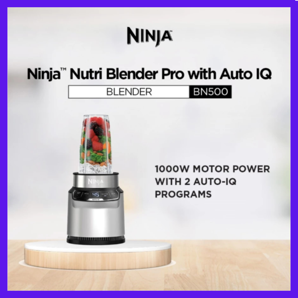 [Ninja] Nutri Blender Pro, Auto-iQ & Pro Extractor Blade , 3 On the Go ...