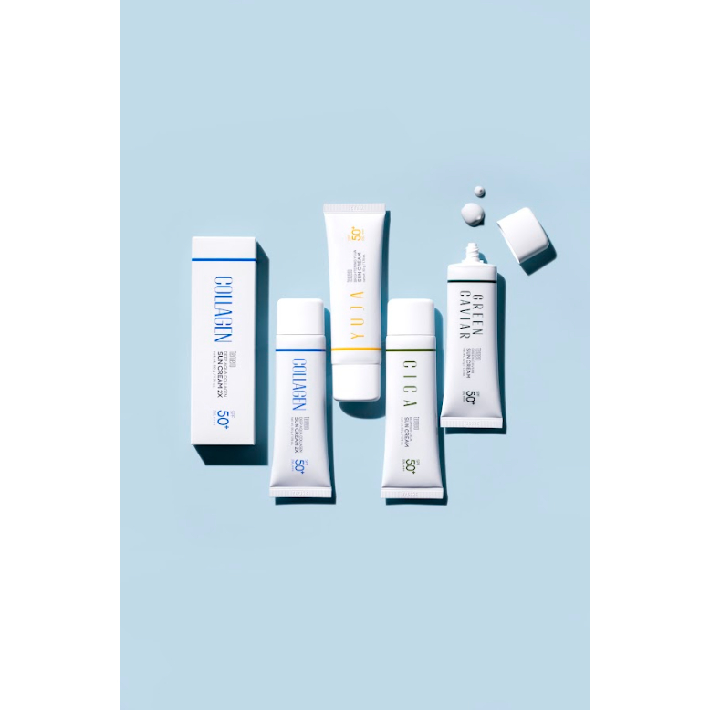 [TENZERO] Sun Cream DEEP AQUA COLLAGEN, BRIGHTENING YUJA, BLEMISH CICA ...