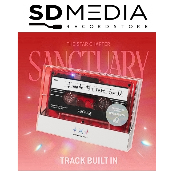 Tomorrow X Together Album - The Star Chapter: SANCTUARY Cassette Tape Speaker ver.+Pre Order Benefits+BolsVos Exclusive K-POP Giveaways Package