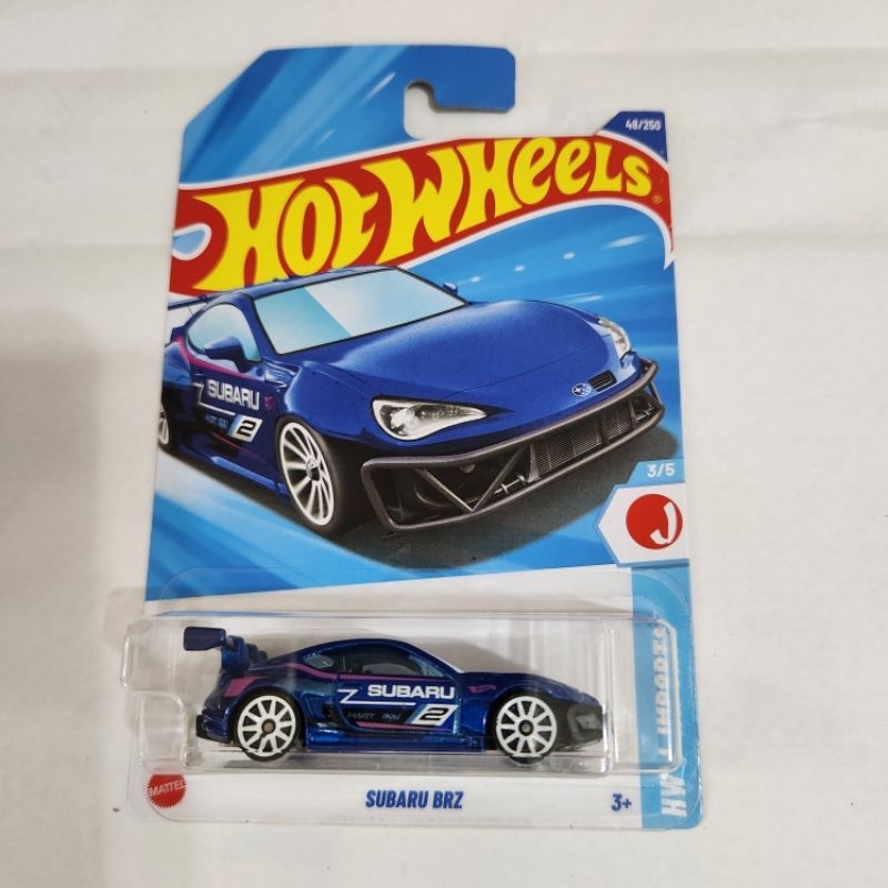 Hot Wheels Subaru BRZ 1:64 – HW J-Imports 3/5, JBB55, Bianco, Mattel 2025, Short Card, Edizione Collezione