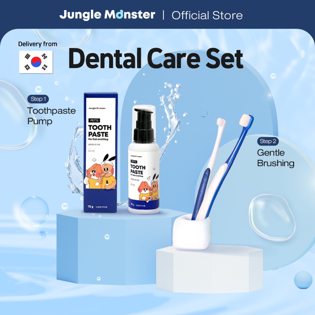 [Junglemonster] Dental Care Set of 2 - Ultra_Fine Bristles Toothbrush ...
