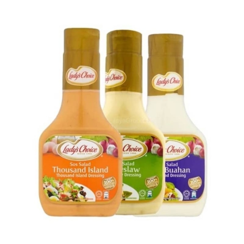LADY 'S CHOICE Salad Dressing Thousand Island | Coleslaw | Fruit Salad  250ml | Shopee Malaysia