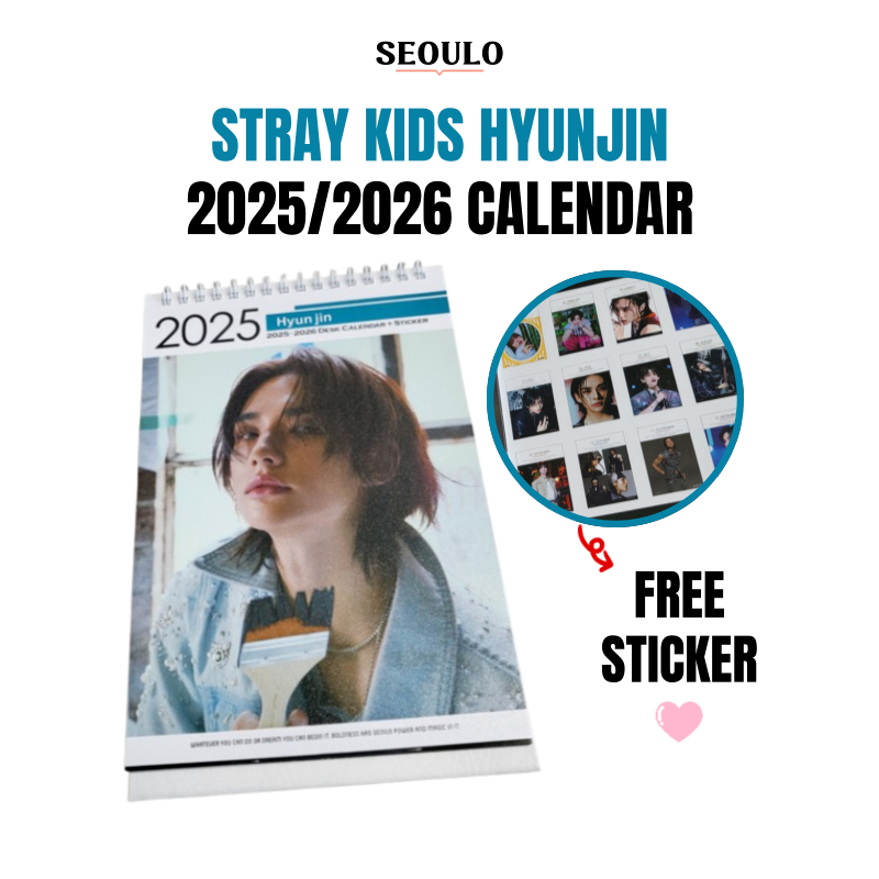 [STRAY KIDS]Hyunjin Photo Calendar 2025 and 2026, kpop, idol goods